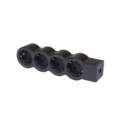 Bloc multipriza mobil 4x2P+T fara cablu negru Legrand 694576 foto