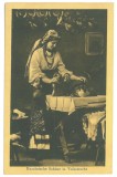 3102 - ETHNIC woman, Port Popular, Romania - old postcard, CENSOR - used - 1917