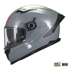 Casca integrala pentru scuter - motocicleta MT Braker SV A12 gri lucios (ochelari soare integrati) &ndash; tip viziera: MT-V-28B &ndash; DKS435 &ndash; punctaj maxim SH