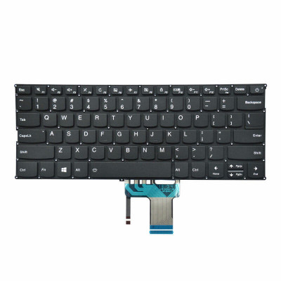 Tastatura Laptop, Lenovo, IdeaPad 720S-14IKB Type 80XC, 81BD, cu iluminare, neagra, layout US foto