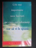 Cele mai importante zece lucruri pe care cei adormiti vor sa vi le spuna