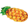 Saltea gonflabila ananas 154 x 91 x 23 cm, vinil, multicolora