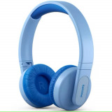 Cumpara ieftin Casti Over-Ear Philips Kids, Lighting, Bluetooth, autonomie 28 ore, Albastru