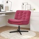 Scaun Relaxant Rotativ cu pernă Altele Manual bordo 63 x 75 x 76 cm Catifea