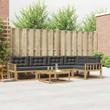 vidaXL Set de canapele de exterior 6 pcs Alb și antracit 3386476