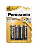 Baterie Panasonic Alkaline Power AA R6 1,5V alcalina LR06APB/6BP set 6 buc.