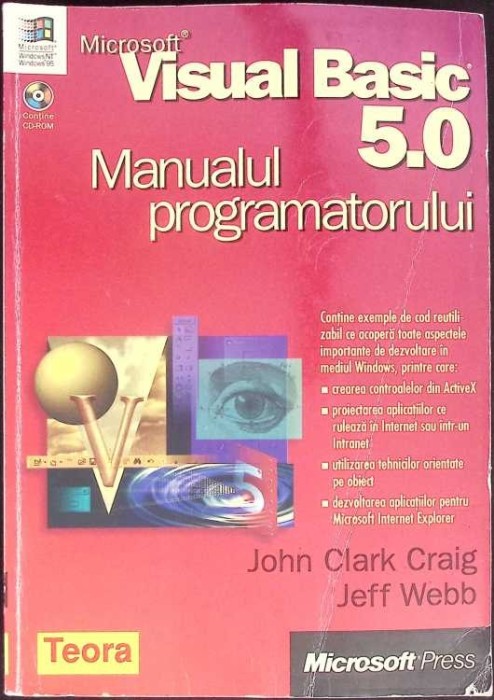 MICROSOFT VISUAL BASIC 5.0 - MANUALUL PROGRAMATORULUI-J.C. CRAIG, J. WEBB-353554