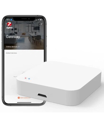 Gateway Hub, ZigBee 3.0, Comptabil HomeKIT, Wi-Fi, Pentru Echipamente Smart WiFi, Aplicatie Tuya, Smart Home, Compatibil iOS, Android @SmartWIZ smw103 foto