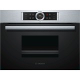 Cuptor compact cu aburi Bosch CDG634AS0, 38 L, 4 functii de gatire, AutoPilot20, Display TFT TouchControl, Rezervor apa 1,3 L, Childlock, Inox