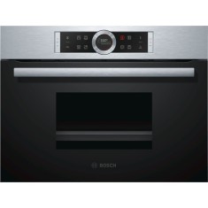 Cuptor compact cu aburi Bosch CDG634AS0, 38 L, 4 functii de gatire, AutoPilot20, Display TFT TouchControl, Rezervor apa 1,3 L, Childlock, Inox