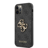 Husa Plastic - TPU Guess 4G Metal Logo pentru Apple iPhone 12 / Apple iPhone 12 Pro, Gri GUHCP12M4GMGGR