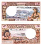Noile Hebride New Hebrides 100 Francs Franci 1977 P-18 UNC