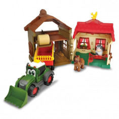 Set Dickie Toys Happy Farm House Cu Tractor Si Accesorii foto