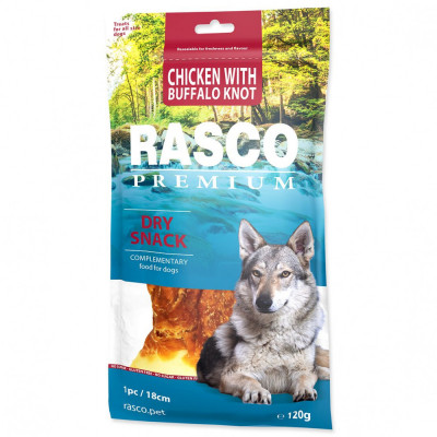 Rasco Premium Gustare uscată cu pui și nod de bizon 120 g foto