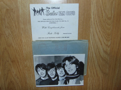 Fotografie originala Beatles cu autografe in original anul 1968 foto