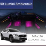 Lumini ambientale Mazda CX-30 2020-2022 dedicat set complet control telefon sau sistem original CarStore Technology