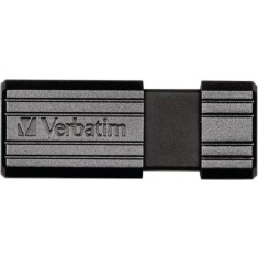 MEMORIE USB VERBATIM PINSTRIPE 8GB USB 2.0 NEGRU &quot;49062&quot; (TIMBRU VERDE 0.03 LEI)