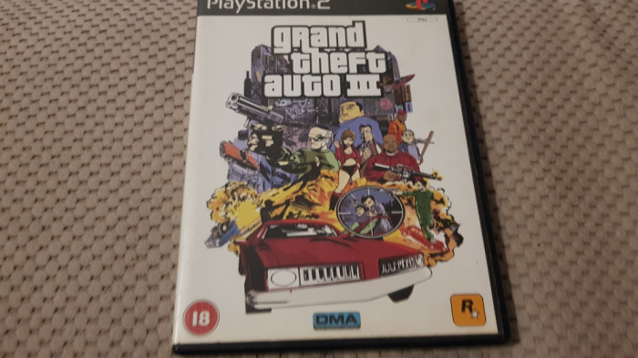 Joc GTA III in carcasa pentru ps2 playstation2 ps 2 original