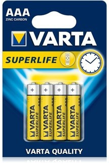 Set 4 baterii AAA 1.5V, Varta