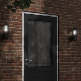 VidaXL Lampă exterioară de perete, negru, oțel inoxidabil