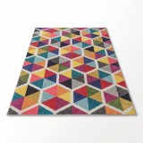 Cumpara ieftin Covor Living - Hol Curcubeu, Lavabil, Antiderapant, Multicolor, 80x150 cm
