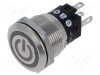 Comutator anti-vandalism EAO 2 poziții SPDT 3A 240V LED verde IP67/IP65