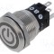 Comutator anti-vandalism EAO 2 poziții SPDT 3A 240V LED verde IP67/IP65