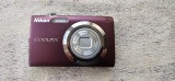 APARAT FOTO DIGITAL MIKON COOLPIX S3000 / 12 MEGAPIXELI . FUNCTIONEAZA .