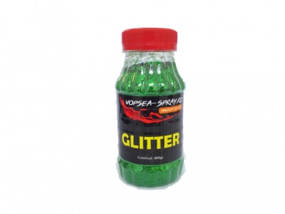 glitter-decorativ-sclipici-decorativ-verde-400gr foto