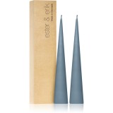 Ester &amp; erik cone candles dusty blue (no. 83) lumanare 2x25 cm
