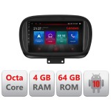 Navigatie Fiat 500 2014- E-539 Octa Core cu Android Radio Bluetooth Internet GPS WIFI DSP 4+64GB 4G RESIGILAT CarStore Technology