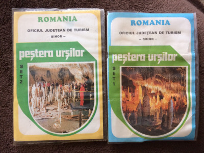 Pestera Ursilor diapozitive set 1 + set 2 Oficiul judetean de turism Bihor RSR foto