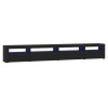 Comoda TV cu lumini LED, negru, 270x35x40 cm