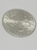 Monedă cehoslovacă 10 coroane-1957, argint