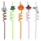 Set Paie Reutilizabile, Spiralat, Multicolor, Decorațiuni Halloween, 10 Bucăți