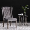 VidaXL Scaun de sufragerie, gri, catifea 287951