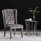 vidaXL Scaun de sufragerie, gri, catifea 287951