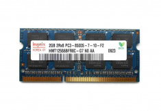 Memorie Ram Laptop Hynix 2GB DDR3 PC3-8500S 1066Mhz HMT125S6BFR8C foto