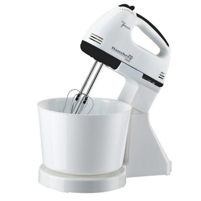 Mixer cu bol Hausberg, 250 W, 2 L, 7 viteze, 220 V, motor cupru, accesorii incluse, Alb foto