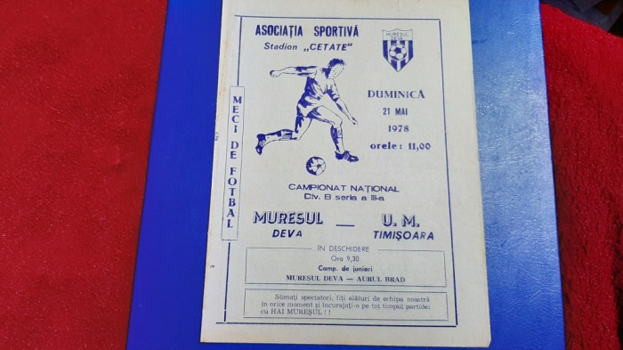 program Muresul Deva - UM Timisoara