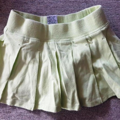 Fustita pantaloni de tenis fete 3-5 ani, bumbac si spandex, verde, ca noua