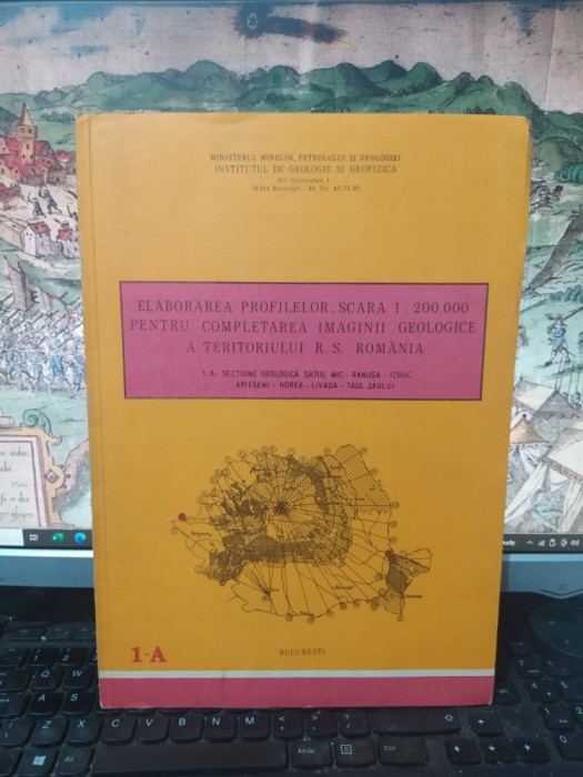 Harta 1-A, Secțiune geologică Satul Mic-Rănușa-Izbuc-Arieșeni-Horea-Livada-Tăul Zăului, scara 1:200.000, 1988, 103