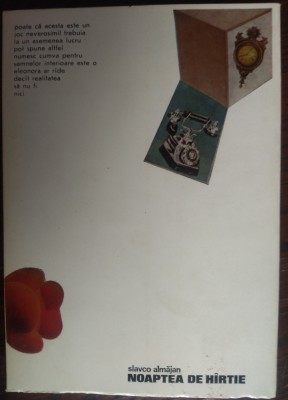 SLAVCO ALMAJAN - NOAPTEA DE HARTIE (ROMAN / EDITURA LIBERTATEA PANCIOVA / PANCEVO 1971) [DEDICATIE / AUTOGRAF PENTRU GEORGE MUNTEAN] foto