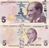 TURCIA 5 lire ND 2009 serie F UNC!!!