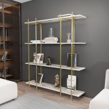 Cumpara ieftin Biblioteca Soms 4 Rafturi Mari, 160 X 180 X 30 Cm