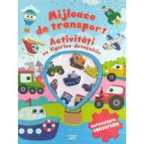 Cumpara ieftin Mijloace de transport, Activitati cu figurine detasabile, Autocolante senzoriale