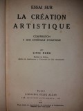 LIVIU RUSU - ESSAI SUR LA CREATION ARTISTIQUE {1935}