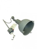 Lampa decorativa stil industrial, culoare gri ciment, cu dulie de bec E27