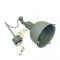 Lampa decorativa stil industrial, culoare gri ciment, cu dulie de bec E27