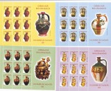 CERAMICA ROMANEASCA,ULCIOARE DE NUNTA II ,2006,Lp.1717a,SET MINICOLI,ROMANIA., Arhitectura, Nestampilat